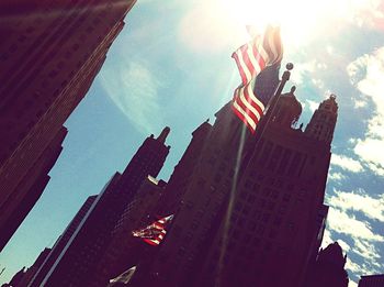 Low angle view of buildings against sky