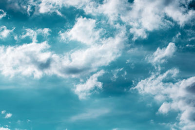 Low angle view of clouds in sky