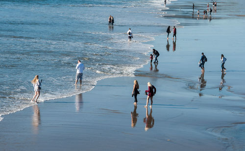 Group of people on beach