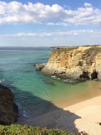 Scenic view of sea against sky