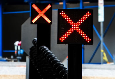 Crosses on the black board