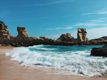 Scenic view of sea against sky