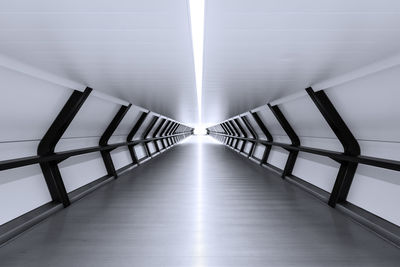 Interior of illuminated tunnel