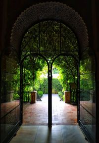 Entrance of building