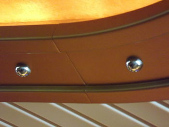 Low angle view of illuminated ceiling