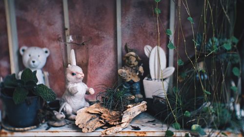 View of a stuffed toy