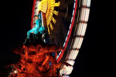 Light painting at night