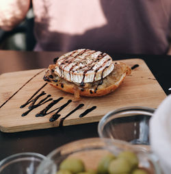 Close-up of cake on table