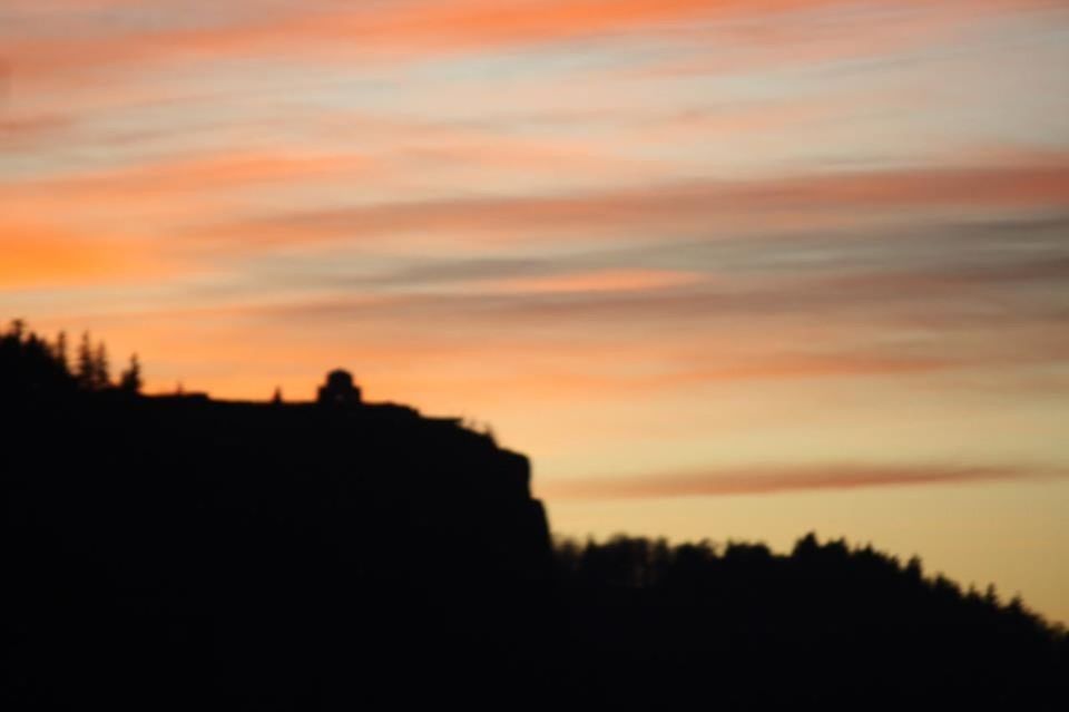 SILHOUETTE OF LANDSCAPE DURING SUNSET