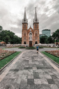 View of cathedral against cloudy sky