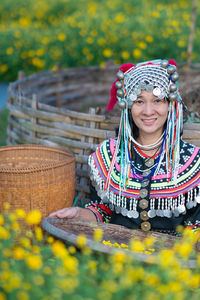 Portrait of a smiling young woman