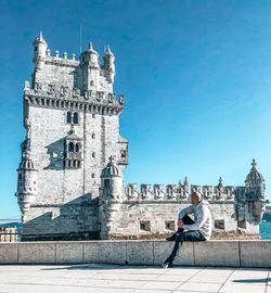 Low angle view of historic building against sky
