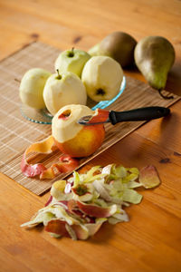 Close-up of fruits on table