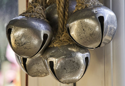 Close-up of old machine part