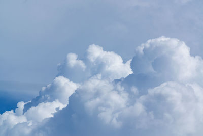 Low angle view of clouds in sky