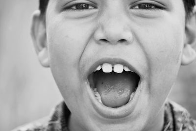 Close-up portrait of boy