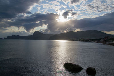 Scenic view of sea against sky