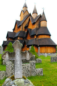 Low angle view of temple