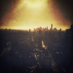 Cityscape at sunset