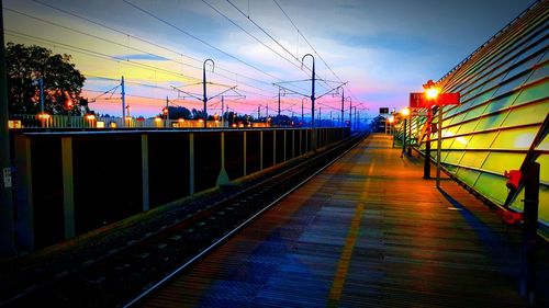 Road at sunset