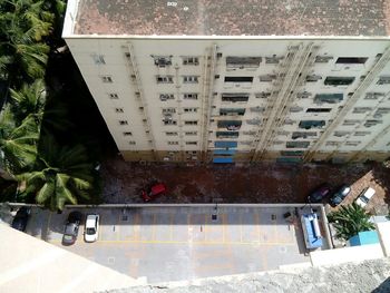 high angle view