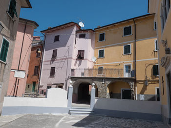 Detail of ancient houses in castelpoggio, carrara - italy.