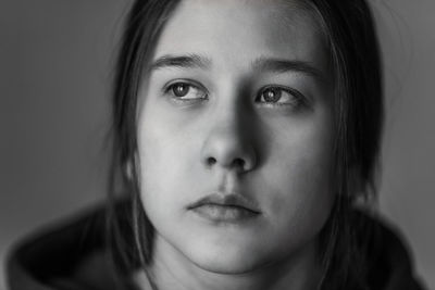 Close-up portrait of girl