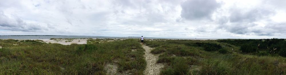 Panoramic view of sea against sky