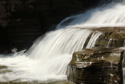 Scenic view of waterfall