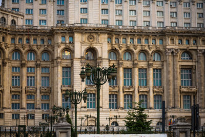 Facade of historic building