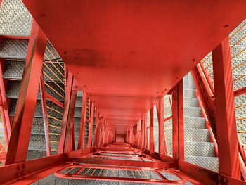 Empty corridor of building