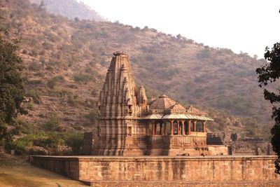 View of temple building against sky