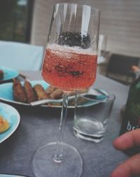 Close-up of food on table