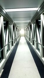 View of empty corridor
