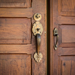 Full frame shot of wooden door