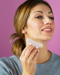 Portrait of a smiling young woman