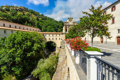 The catholic sanctuary of san francesco di paola, famous pilgrimage destination in calabria region