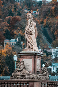 Low angle view of statue