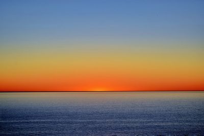 Scenic view of sea against dramatic sky