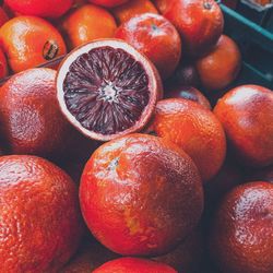 Full frame shot of grapefruits for sale at market