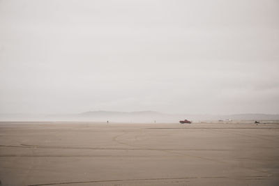 Scenic view of desert against sky