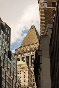 Low angle view of buildings against sky