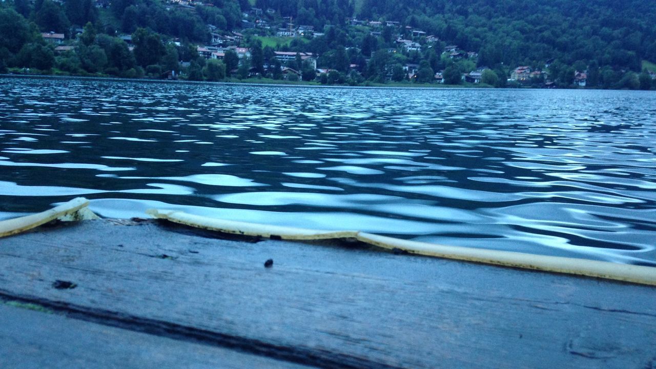 SCENIC VIEW OF LAKE WITH TREES IN BACKGROUND