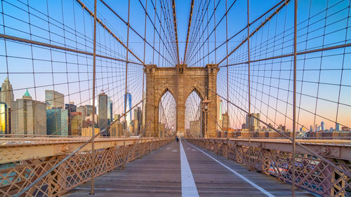 View of suspension bridge