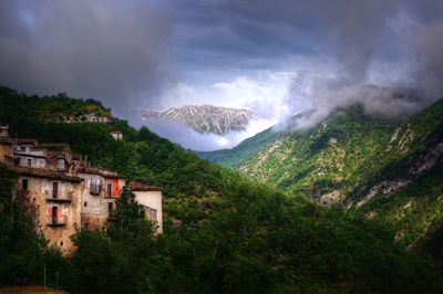 Panoramic shot of buildings against sky