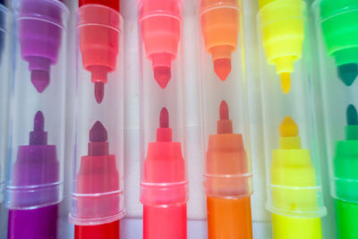 Full frame shot of multi colored pencils
