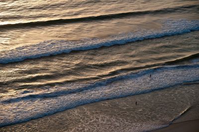 Close-up of sand at beach