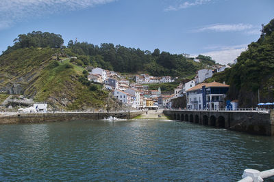 Multicolored coastal town in the north, colors of nature