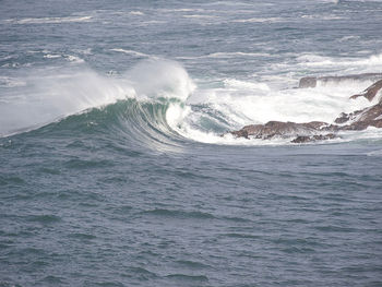 Scenic view of sea waves