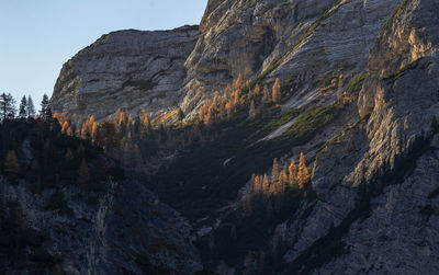 Scenic view of rocky mountains